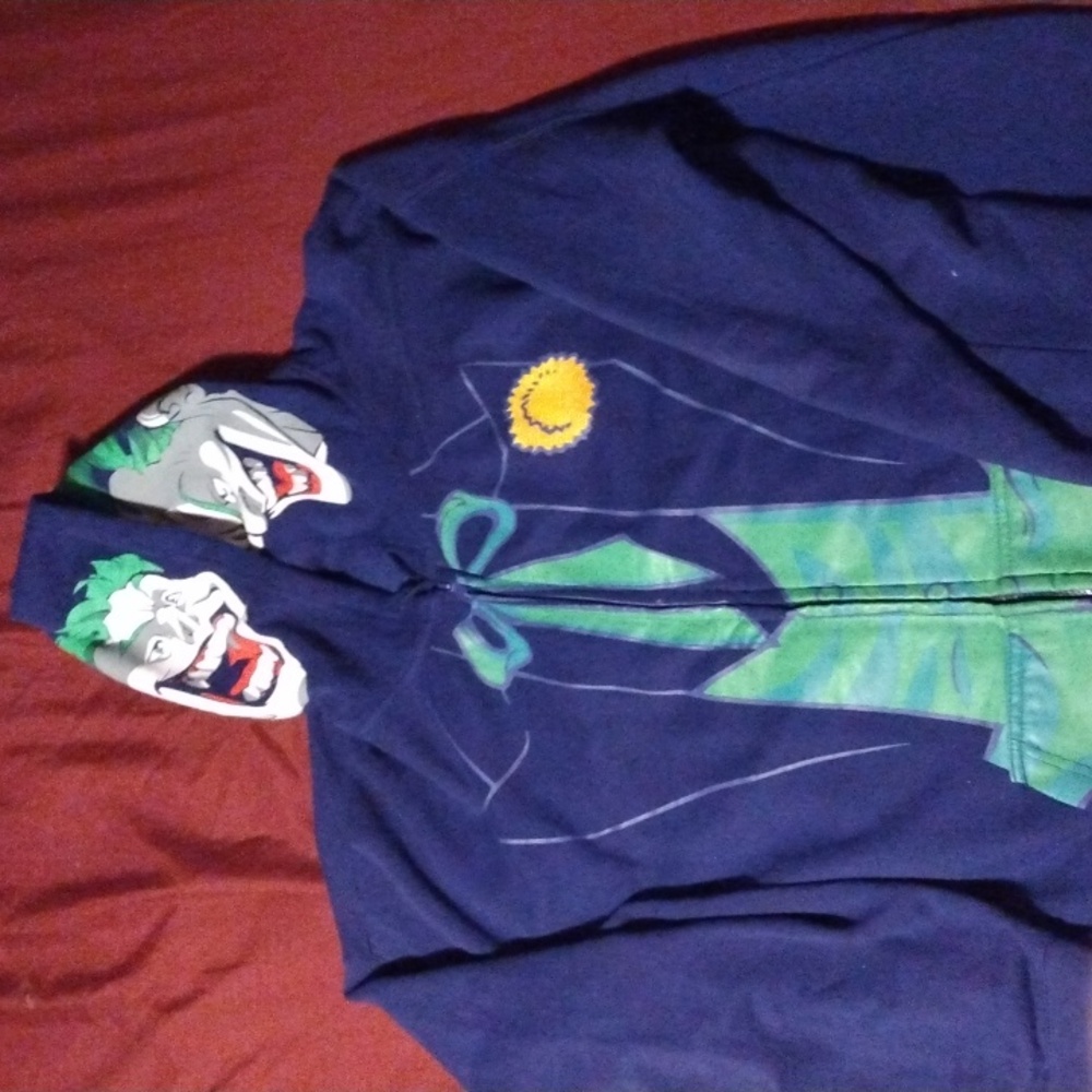 DC comics Joker hoodie 2 faces
